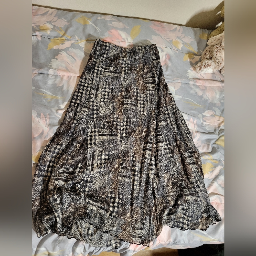 Simonton Layered Print Skirt